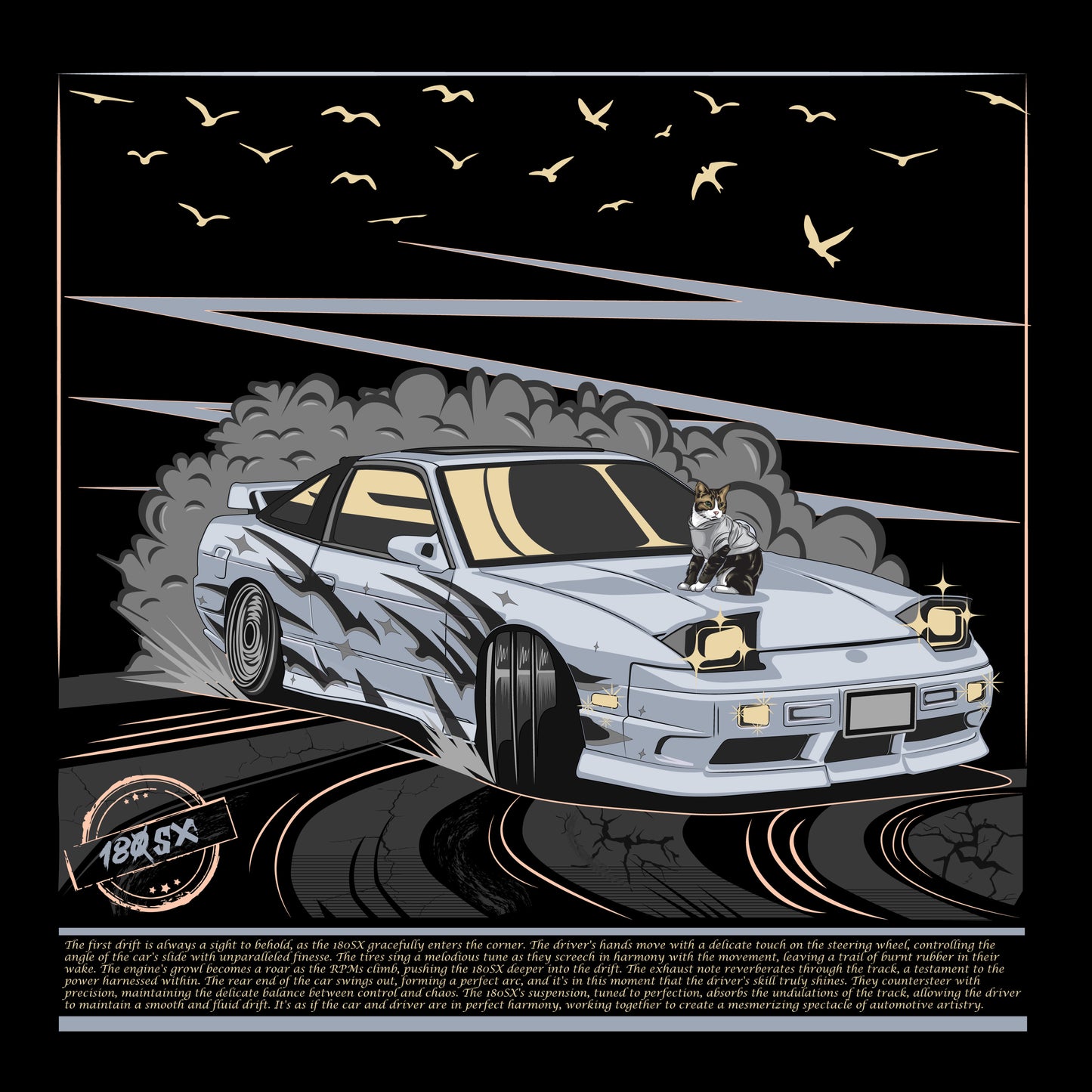 180sx Drift Edition - T Shirt